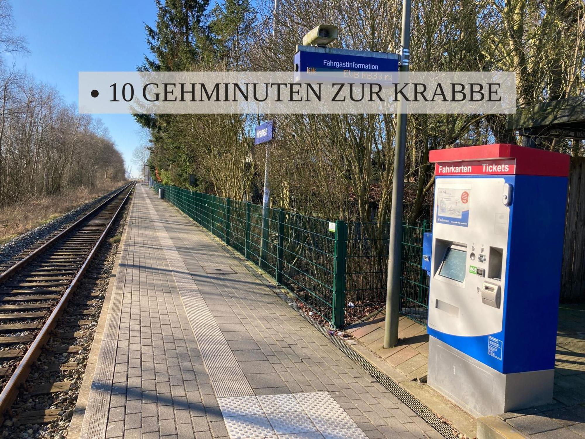 Haus Krabbe, Apartment 10, Naehe Bremerhaven, Fuer 1-2 Personen, 2 Schlafzimmer, Einzelbetten, Zweite Etage, Zentral Gelegen, Bis Zu 2 Hunden Kostenfrei Willkommen Wremen Eksteriør billede